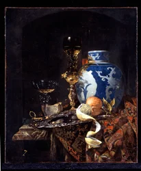 Stilleven met een gemberpot uit de late Ming-dynastie